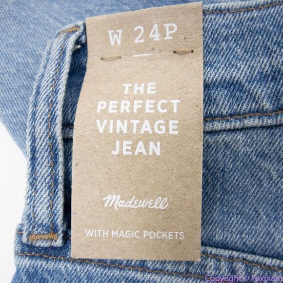 NEW Madewell The Petite Perfect Vintage Jean in Banner Wash, size P24‎ - Picture 14 of 16